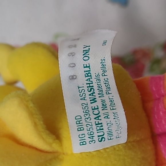 Vintage Tyco Sesame Street Big Bird Plush Clip - Picture 3 of 3